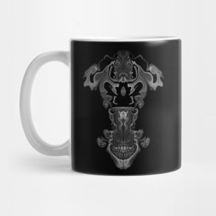 Long exploded skull design Mug